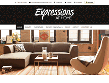 Tablet Screenshot of expressionsathome.com